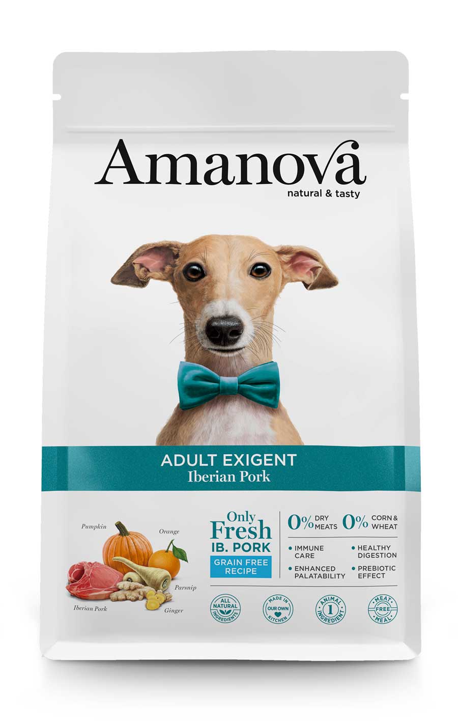 cibo per cani Amanova exigent maiale fresco 10kg