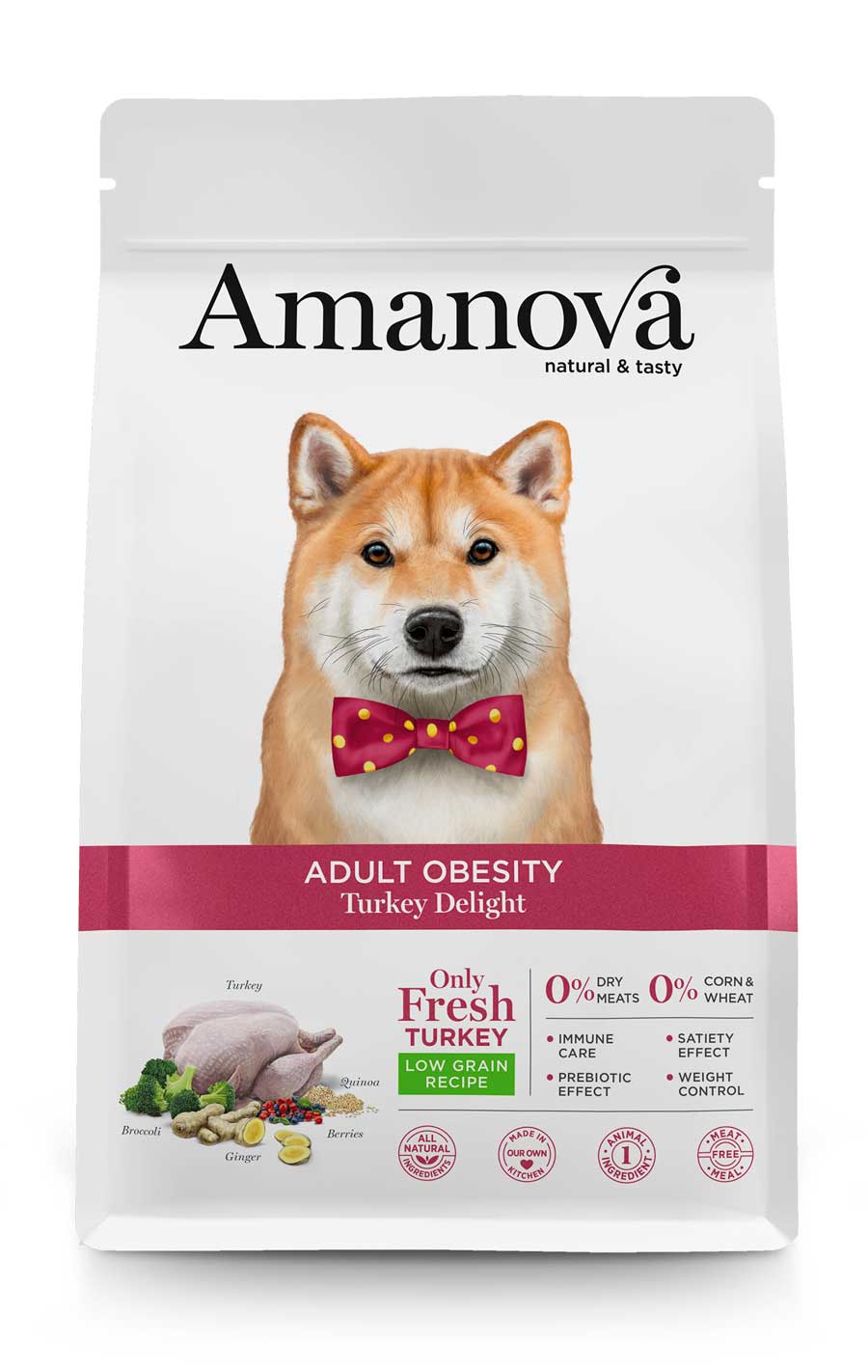 cibo per cani Amanova obesity tacchino 10kg