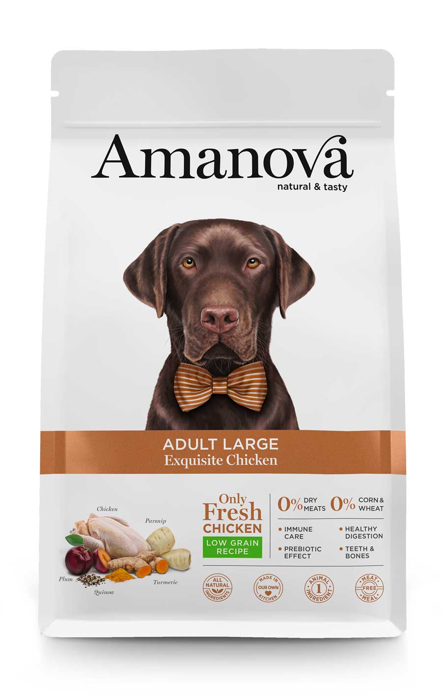 cibo per cani Amanova large pollo fresco 12kg