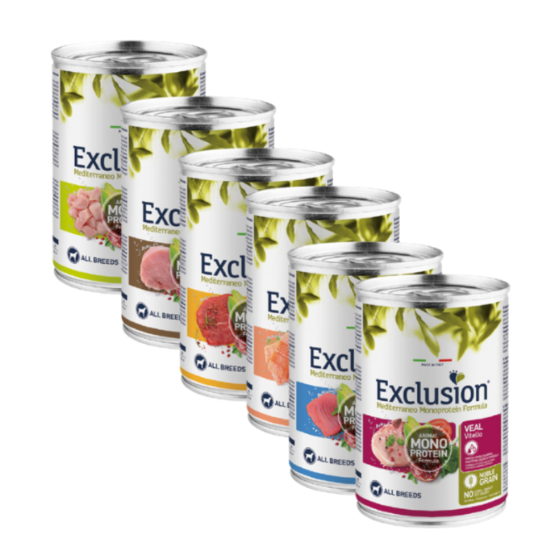Exclusion scatoletta umido per cani ADULT 400gr