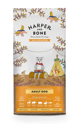 cibo per cani Harper and bone adult medium maxi cervo cinghiale maiale coniglio e salmone 12kg