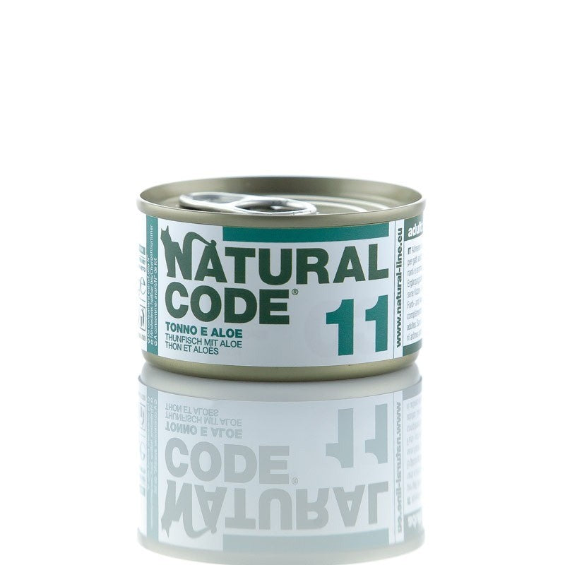 cibo per gatti Natural Code tonno e aloe 85gr