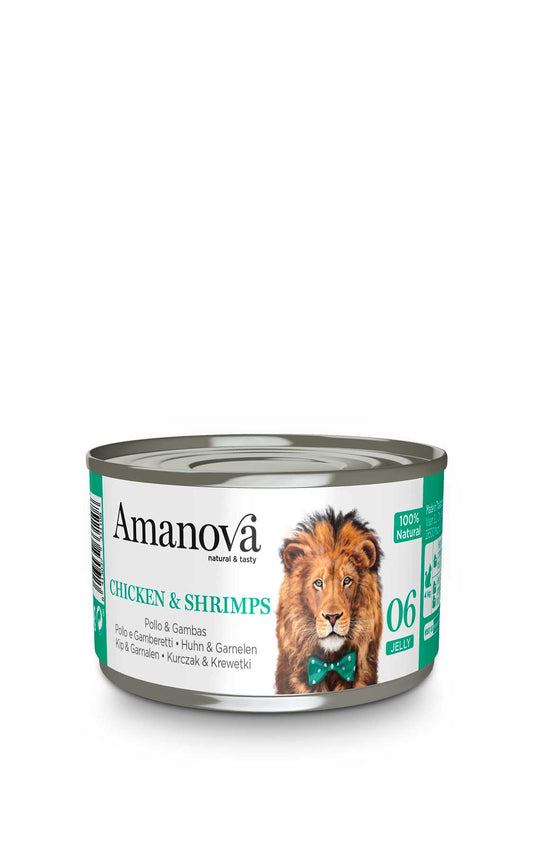 cibo per gatti Amanova 06 pollo e gamberetti 70gr