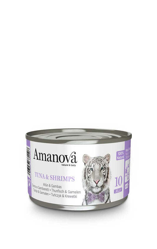 cibo per gatti Amanova 10 tonno e gamberetti 70gr