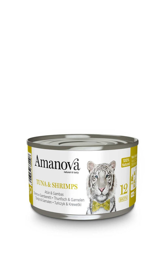 cibo per gatti Amanova 12 tonno e gamberetti 70gr