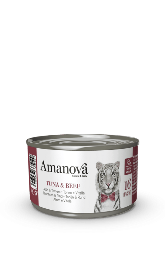 cibo per gatti Amanova 16 tonno e vitella 70gr