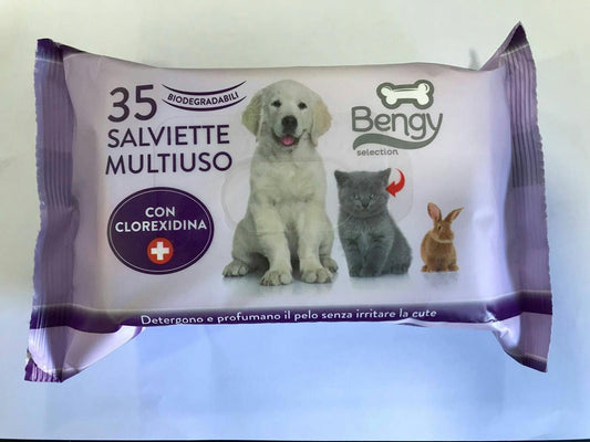 igiene per cane e gatto Trixie salviettine multiuso clorexidina 35pz.