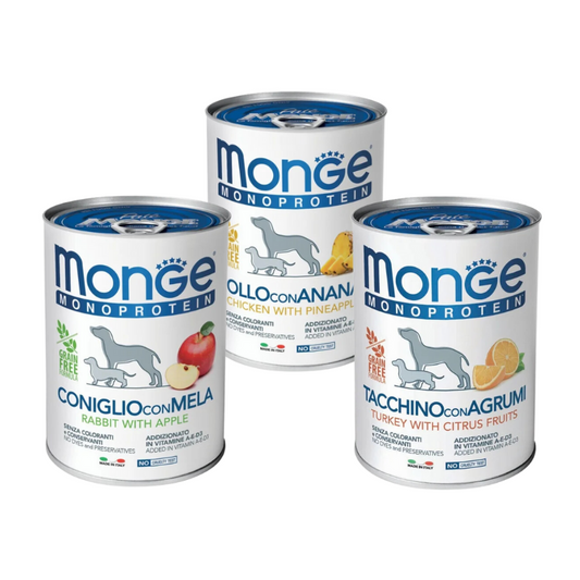 Cibo umido per cani monge furtta monoprotein lattina da 400 gr