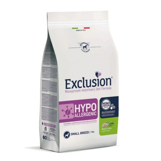 Exclusion Small Breed Adult Insetti e piselli 2Kg