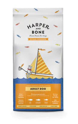 cibo per cani Harper and bone ocean medium maxi tonno pesce e salmone 12kg