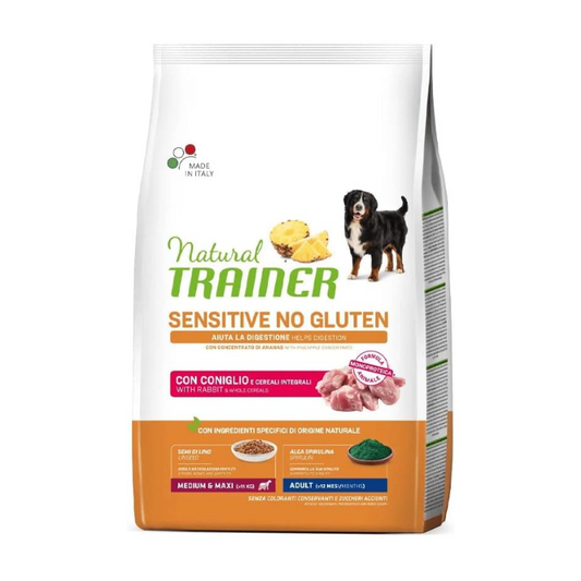 cibo per cani Trainer sensitive adult medium e maxi coniglio 3kg
