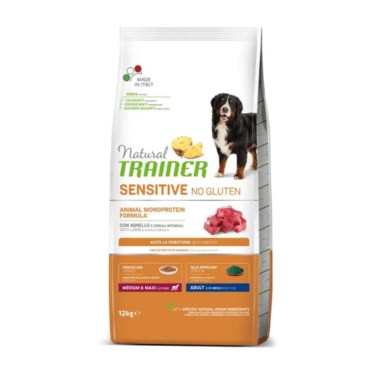 cibo per cani Trainer sensitive adult agnello 12kg