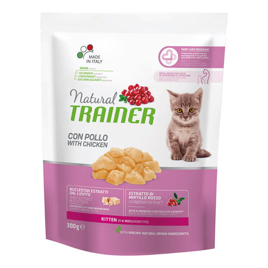 cibo per gatti Natural Trainer kitten pollo 300gr