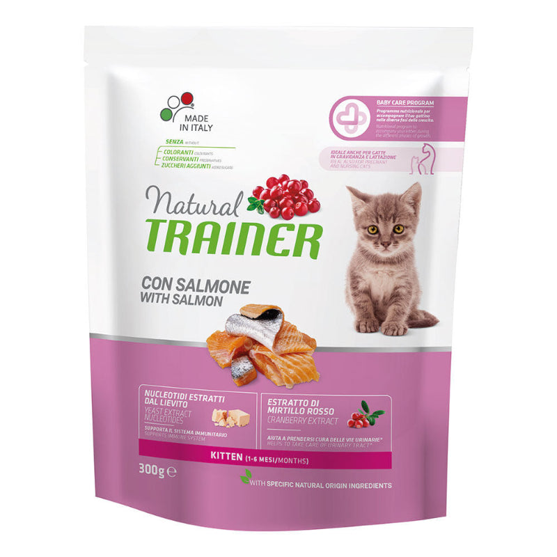 cibo per gattini Natural trainer kitten salmone 300gr