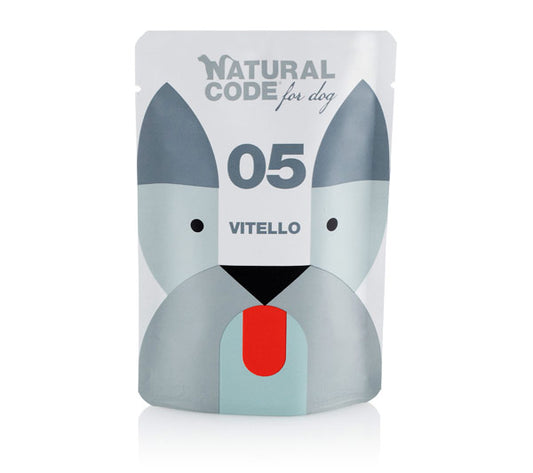 cibo per cani Natural code bustina P05 vitello 100gr