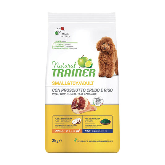 cibo per cani Natural Trainer mini adult prosciutto 2kg