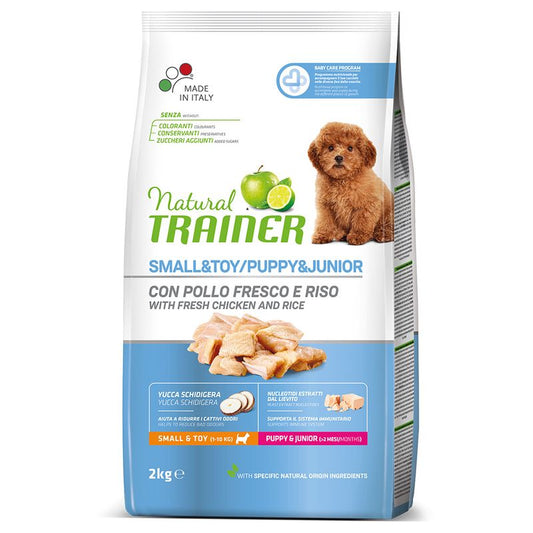 cibo per cani Natural Trainer puppy mini pollo 2kg