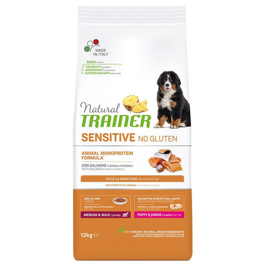 cibo per cani Trainer sensitive puppy salmone 12kg