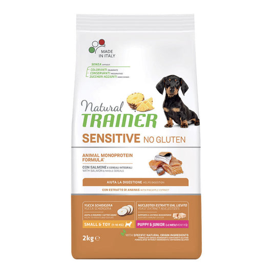 cibo per cani Trainer sensitive puppy mini salmone 2kg