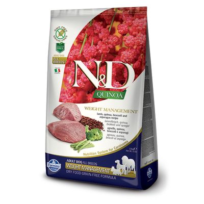 cibo per cani Farmina N&amp;D grain free quinoa weight management agnello 2,5kg